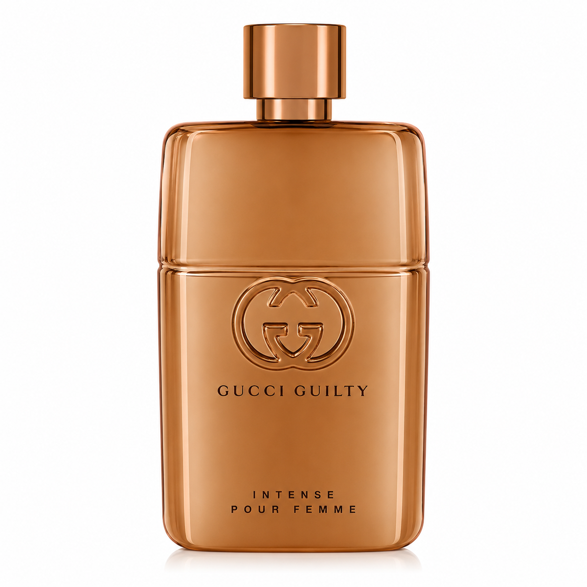 Gucci Guilty perfume bottle on a white background 90ml