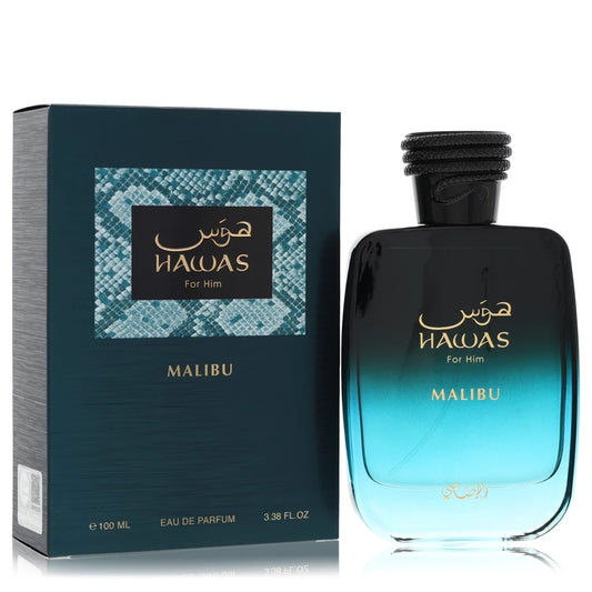 Rasasi Hawas Malibu Eau de Parfum for men at Scent Haven 100ml