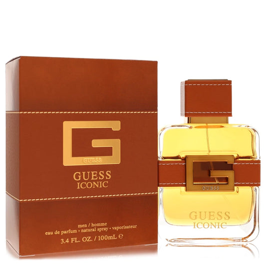 Guess Iconic men's perfume bottle and packaging on a white background 100ml