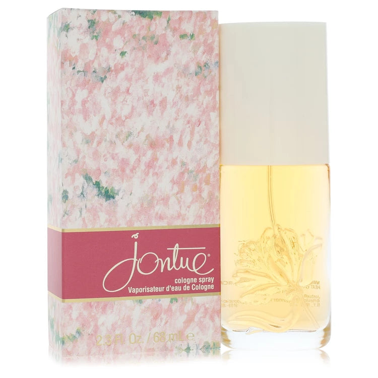 Colognes by Fонтane with floral packaging and yellow bottle on a white background 68ml