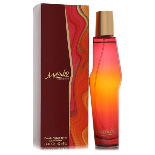 Mango perfume bottle and packaging on a white background 100ml
