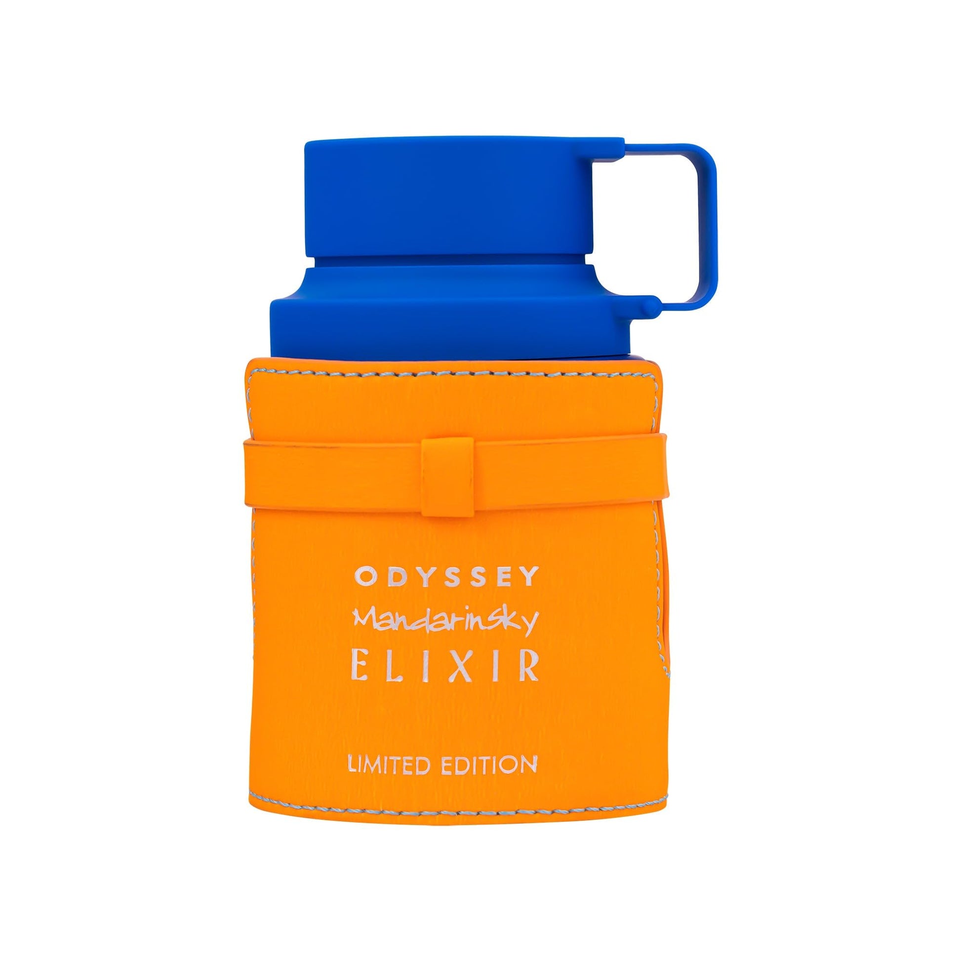 Armaf Odyssey Mandarin Sky Elixir Eau de Parfum bottle on a white background – authentic men's amber gourmand fragrance by Armaf available at Scent Haven Canada. 100ml