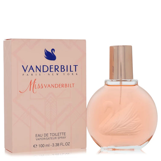 Vanderbilt Miss Vanderbilt perfume bottle and packaging on a white background 100ml