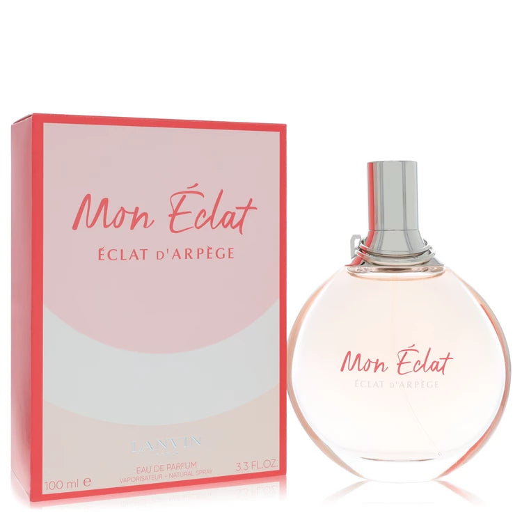 Mon Eclat perfume bottle and packaging on a white background 100ml