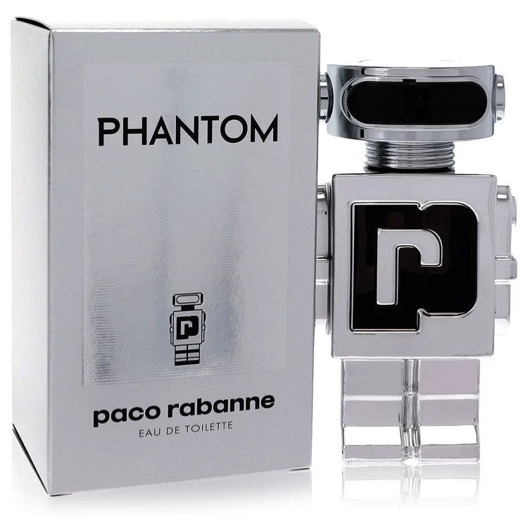 Paco Rabanne Phantom – futuristic aromatic fragrance for men in chrome robot-shaped bottle 50ml