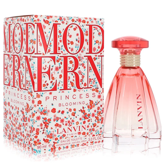 LANVIN perfume bottle and packaging with floral design on a white background 90ml