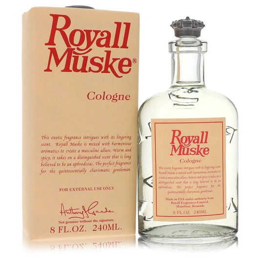 Bottle of Royall Muske Eau de Toilette 240ml with classic musk tones and elegant vintage styling