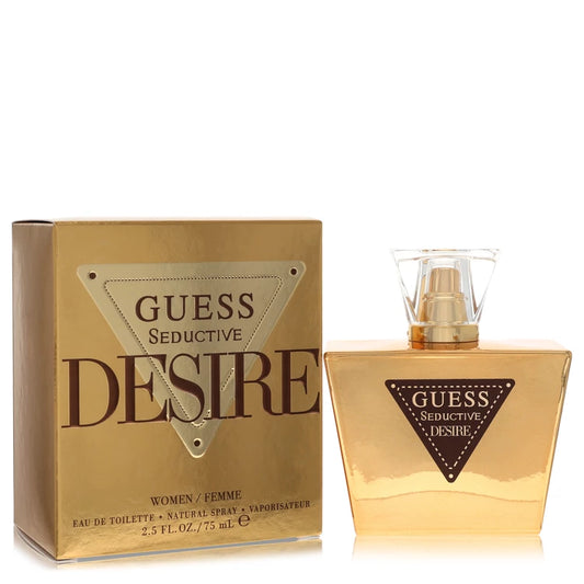 Guess Seductive Desire perfume bottle and packaging on a white background 75ml
