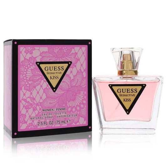 Guess Seductive Kiss perfume bottle and packaging on a white background 75ml