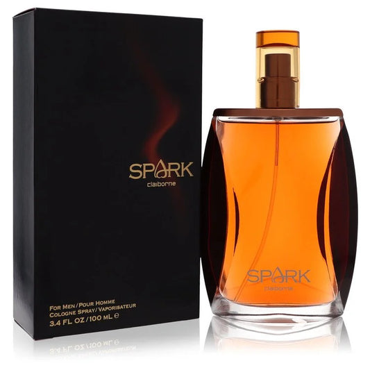 Spark cologne bottle and packaging on a white background 100ml