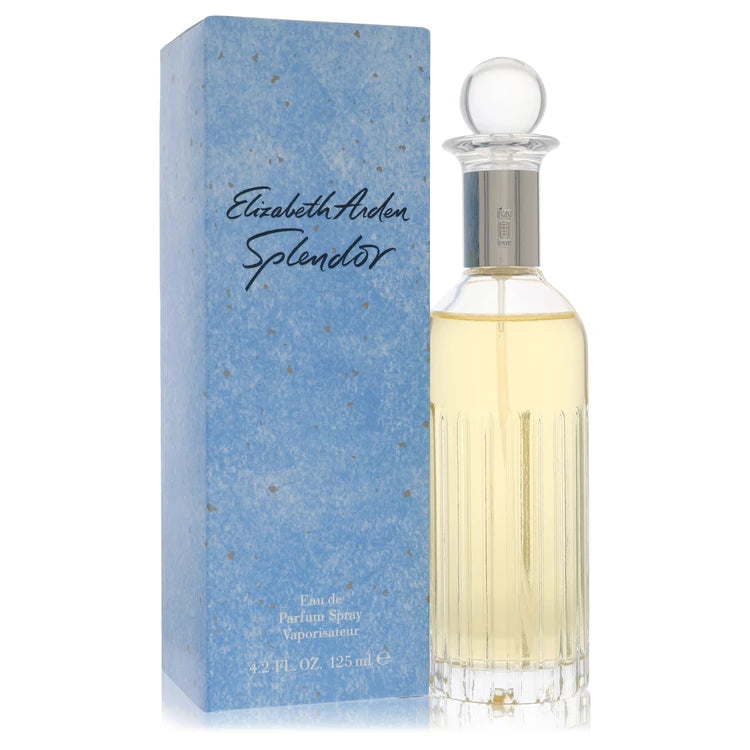 Elizabeth Arden Splendor perfume bottle and packaging on a white background 100ml
