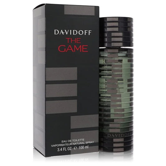 Davidoff The Game perfume bottle and packaging on a white background 100ml