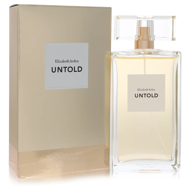Elizabeth Arden Untold perfume bottle and packaging on a white background 100ml