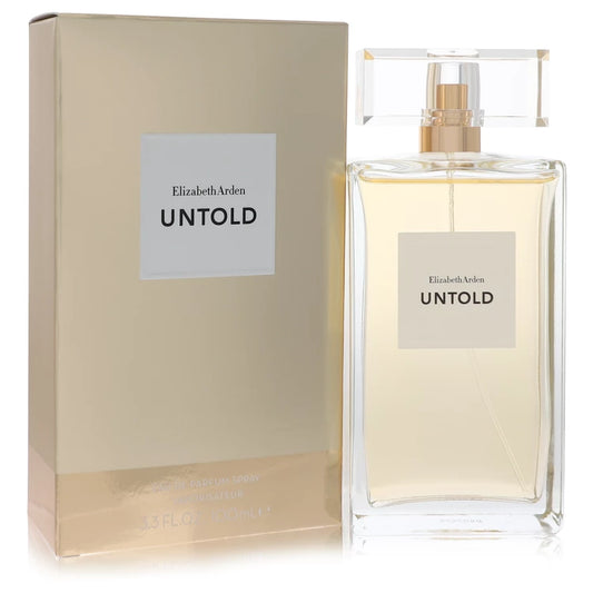 Elizabeth Arden Untold perfume bottle and packaging on a white background 100ml