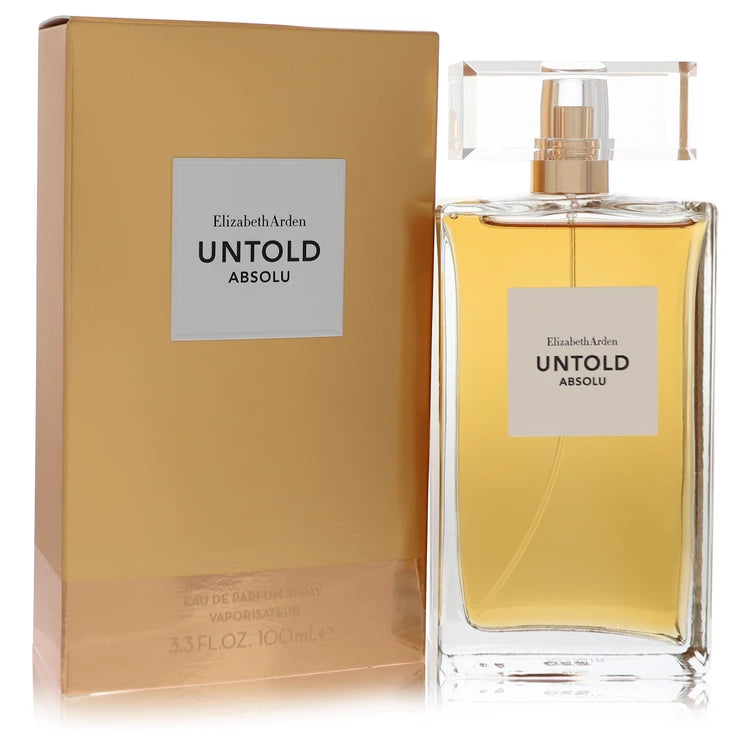 Elizabeth Arden Untold Absolu perfume bottle and packaging on a white background 100ml