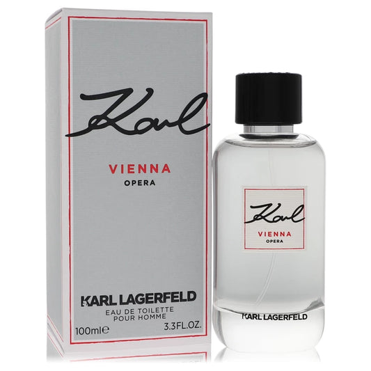 Karl Lagerfeld Vienna Opera perfume bottle and packaging on a white background 100ml