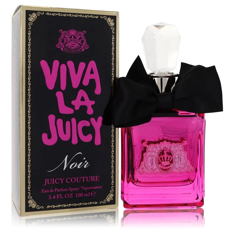Viva La Juicy Noir perfume – rich berry and vanilla fragrance in deep pink and black bottle. 100ml