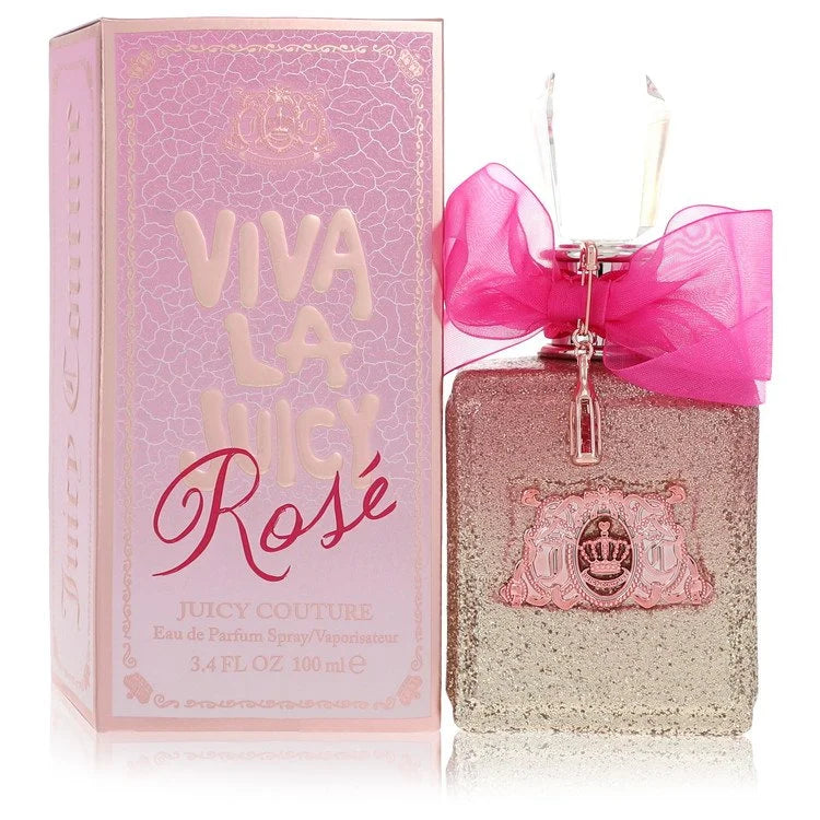 Viva La Juicy Rosé perfume – sparkling rose and citrus scent in glittery pink bottle. 100ml